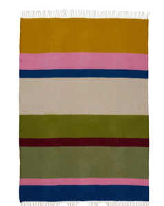Plaid - arty - strepen green - pink