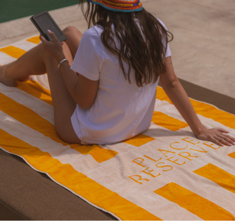 Strandlaken - 100 x 200 cm - Place Reservee