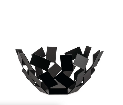 Fruitschaal - zwart Alessi