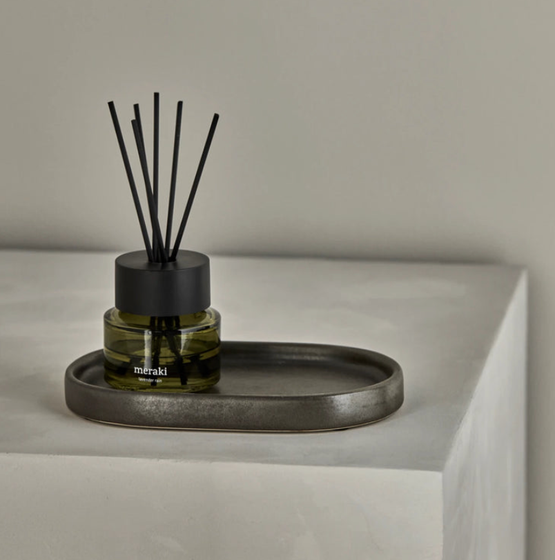 Antraciet schaaltje - tray ovaal