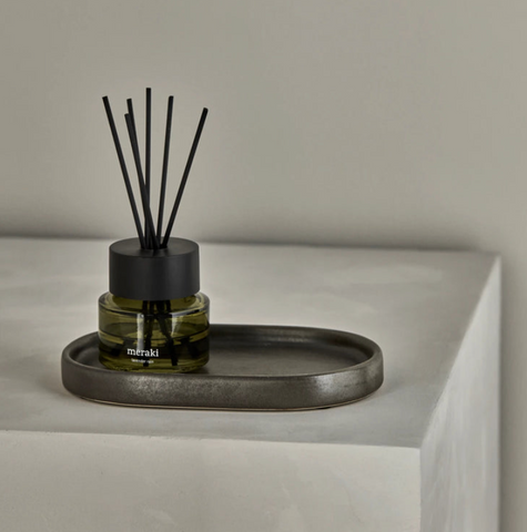 Antraciet schaaltje - tray ovaal