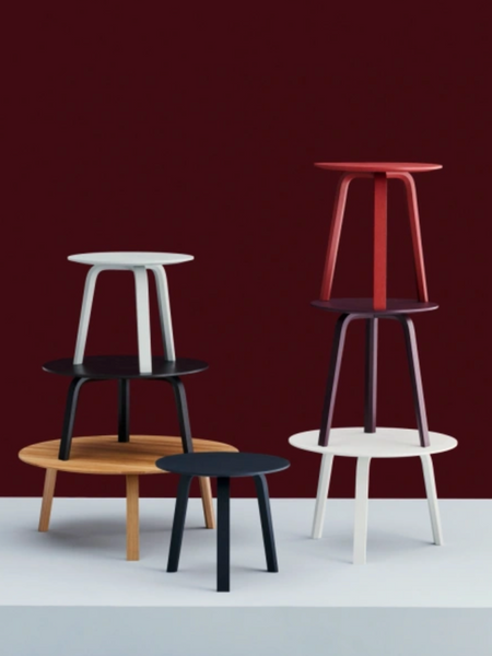 Bella coffee table small - eik/gekleurd