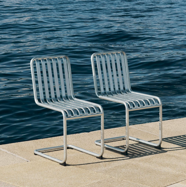 Palissade outdoor stoel met sledepoot - cantilever chair