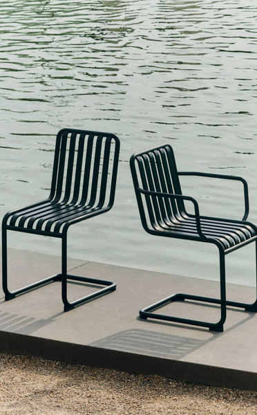 Palissade outdoor stoel met sledepoot - cantilever chair