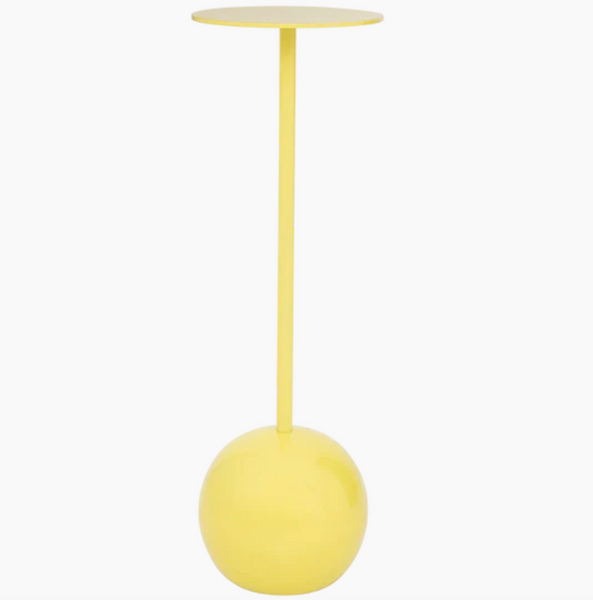 Bijzettafel met bolle voet - M