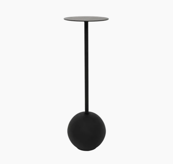 Bijzettafel met bolle voet - M