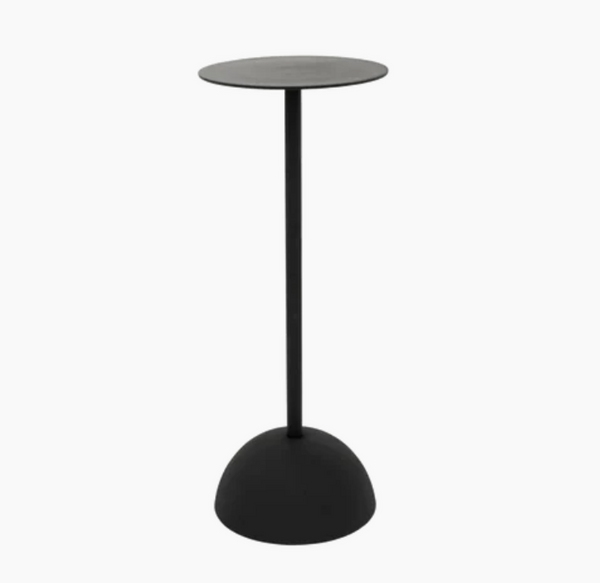 Bijzettafel met bolle voet - S