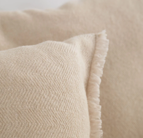 Kussen herringbone 60x40cm - beige