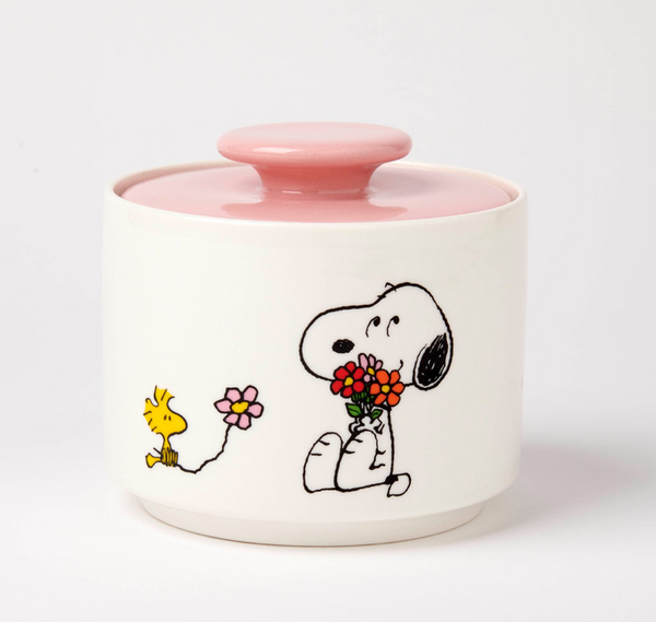 Bewaarpot - Snoopy Peanuts - love is in bloom