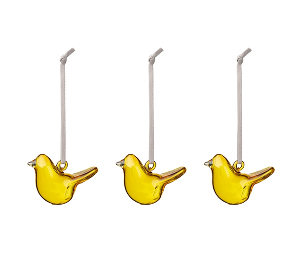 Mini birds in glas - set van 3 - iittala