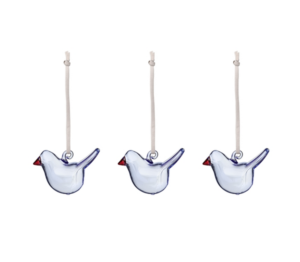 Mini birds in glas - set van 3 - iittala