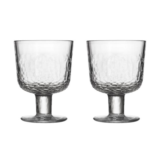 Mainio - glas met voet - set van twee