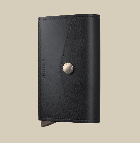 Miniwallet - enveloppe zwart - portefeuille
