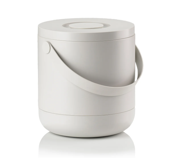 Ronde vuilbak - 15L - zwart of warm grijs