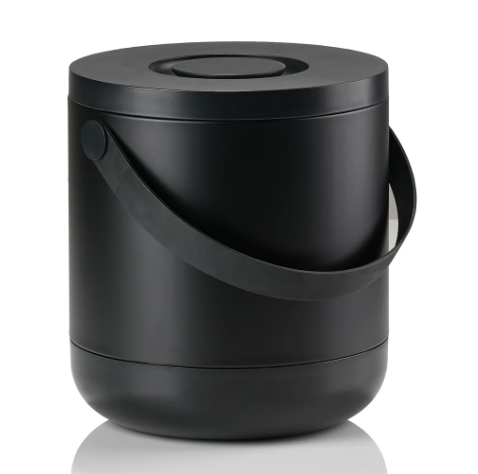 Ronde vuilbak - 15L - zwart of warm grijs