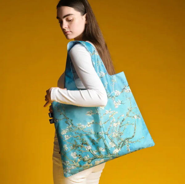 Opvouwbare zak - LOQI shopper - Van Gogh Almond Blossom