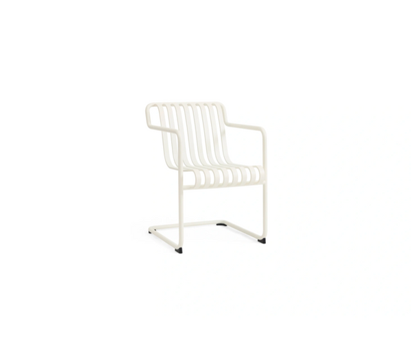 Palissade outdoor brede stoel met arm en met sledepoot - cantilever dining armchair