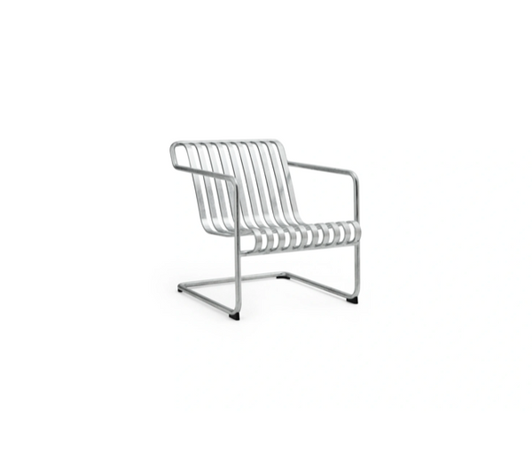 Palissade outdoor lounge stoel met sledepoot - cantilever lounge low