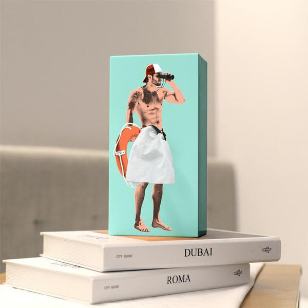 Tissue up boy - zakdoekdoos blauw