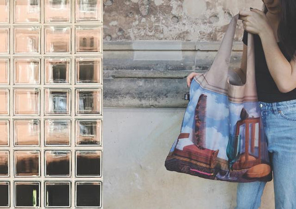 Opvouwbare zak - LOQI shopper - Magritte Personal Values