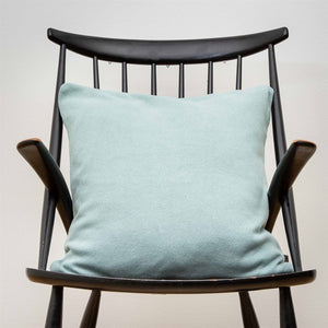 Soft knitted cushion - aqua - 50x50cm kussen