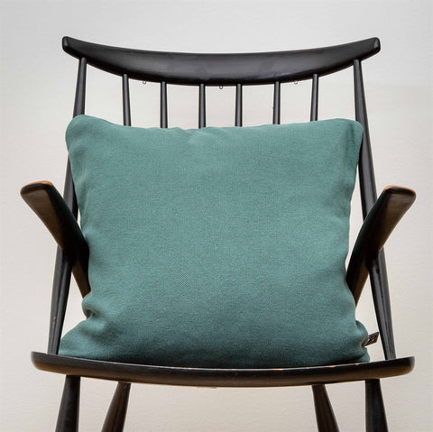 Soft knitted cushion - ocean blue - 50x50cm