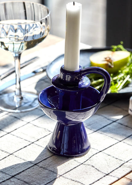 Diva kandelaar - blauw of groen