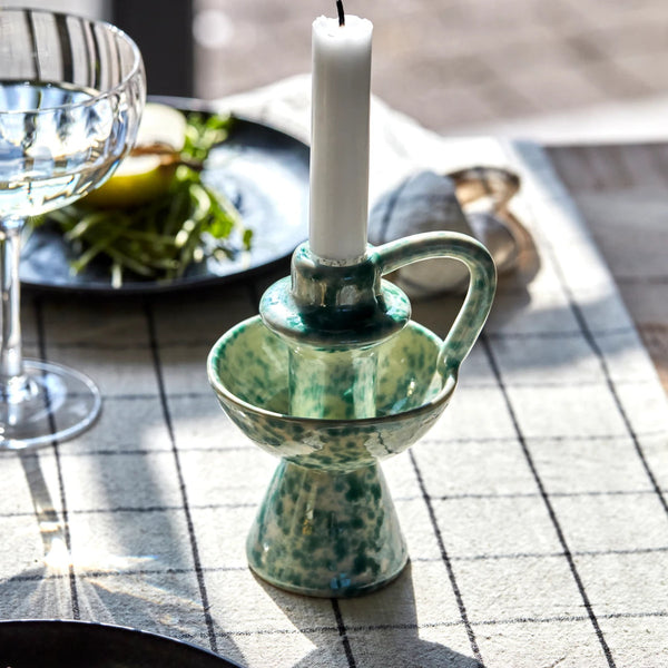 Diva kandelaar - blauw of groen