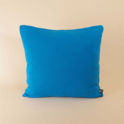 Soft knitted cushion - royal blue - 50x50cm