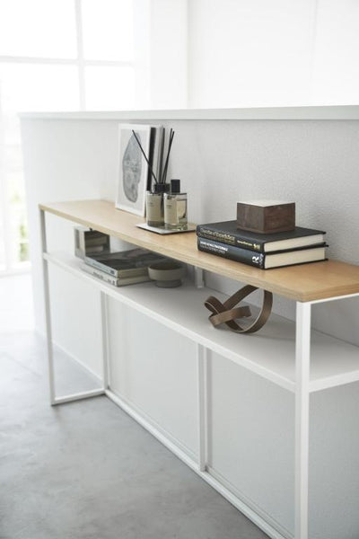 Console tafel - wit - twee laags