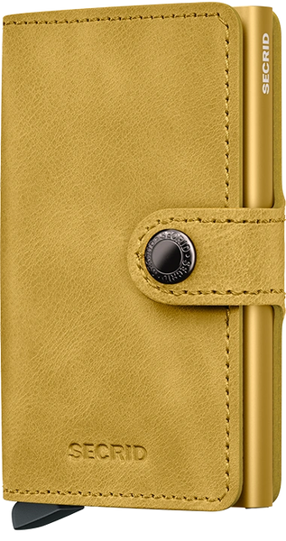 Miniwallet - vintage yellow/geel - portefeuille
