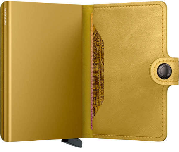 Miniwallet - vintage yellow/geel - portefeuille