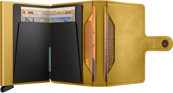 Miniwallet - vintage yellow/geel - portefeuille