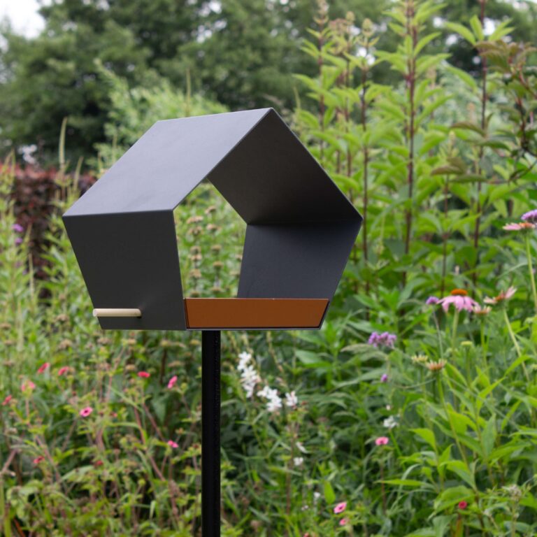 Vogel voederhuisje - the big diamond - op paal