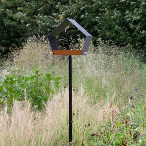 Vogel voederhuisje - the big diamond - op paal