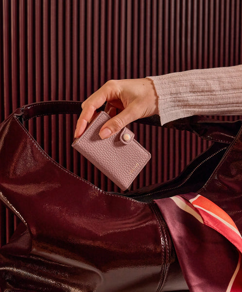 Miniwallet - pebble roze - portefeuille