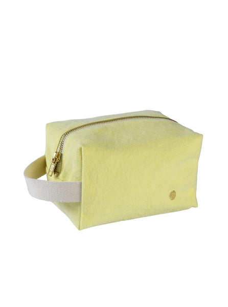Toilettas cube - small - sunshine - zacht geel