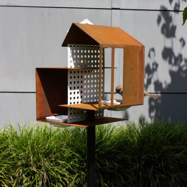 Vogel voederhuisje - Tweet house - op paal