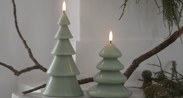 LED kaars - kerstboom