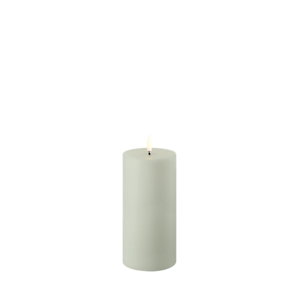 LED kaars - stompkaars - sage groen