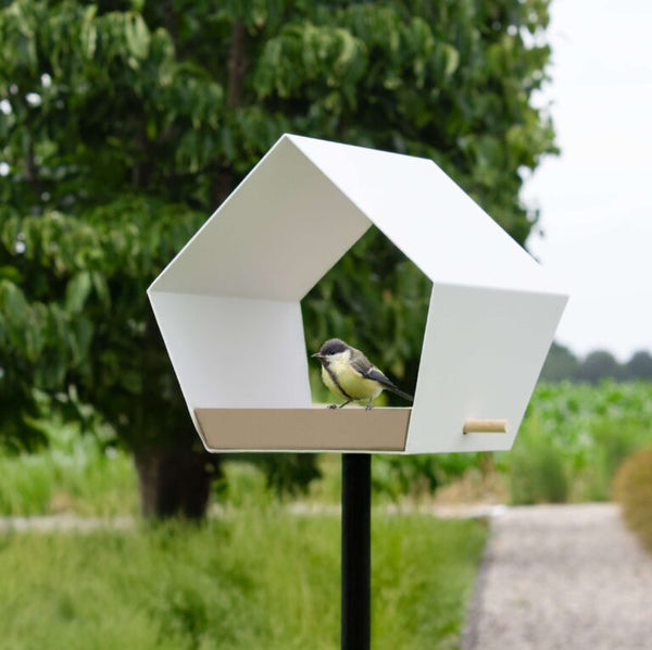 Vogel voederhuisje - the big diamond - op paal