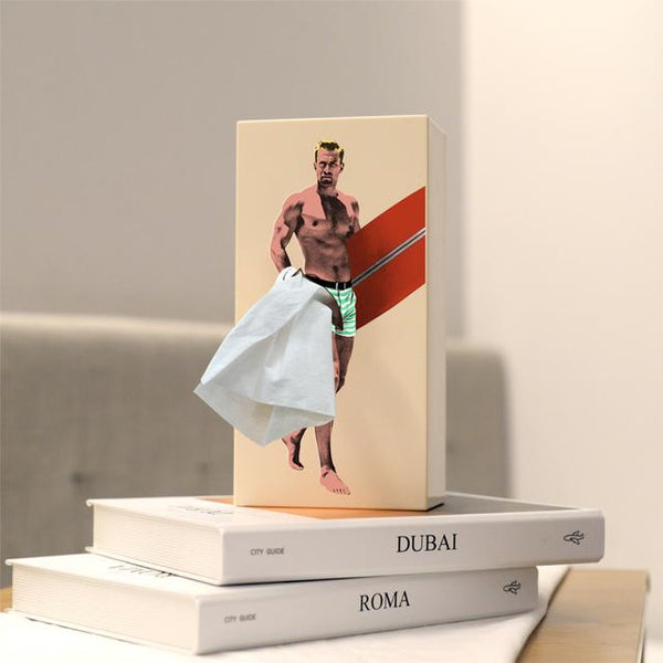 Tissue up boy - zakdoekdoos beige