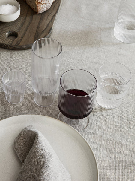 Ripple - kleine (shot)glaasjes CLEAR - set van 4