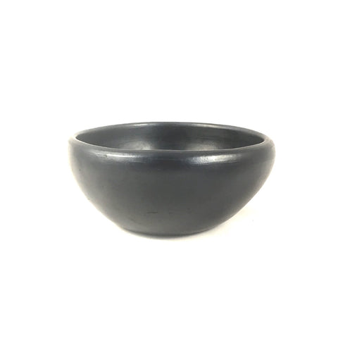 Black pottery - bowl zwart L CH13.8