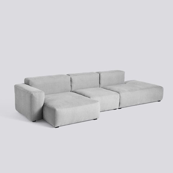 Sofa mags soft, low armrest - 3 seater combination 4, stof Linara 443