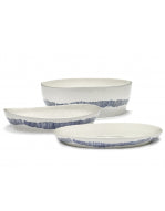 OTTOLENGHI FEAST - saladekom - white + swirl stripes blue