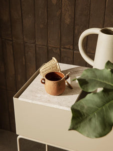 Tray / tablette  voor plant box - marmer off white
