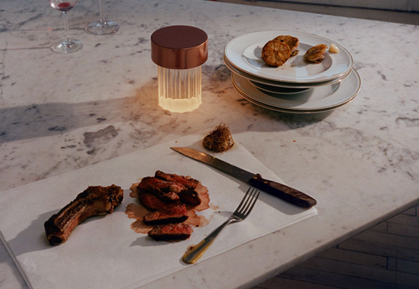 Last order fluted - oplaadbare lamp