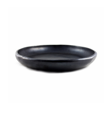 Black pottery - ronde schaal, large - zwart CH60.7