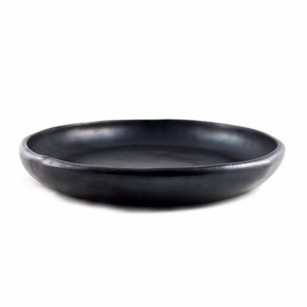 Black pottery - ronde schaal, large - zwart CH60.7